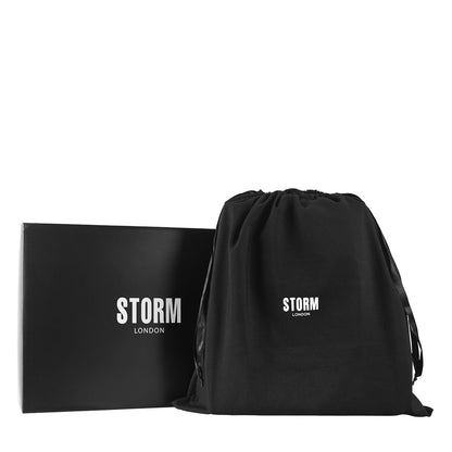 BRIXTON LEATHER HANDBAG BLACK
