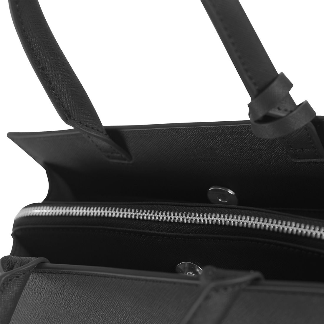 BRIXTON LEATHER HANDBAG BLACK