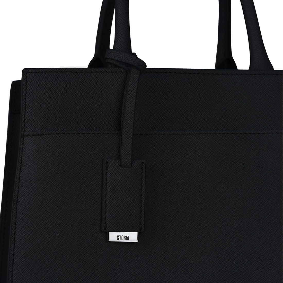 BRIXTON LEATHER HANDBAG BLACK