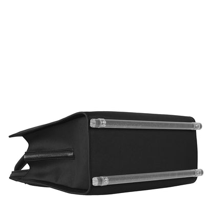 BRIXTON LEATHER HANDBAG BLACK