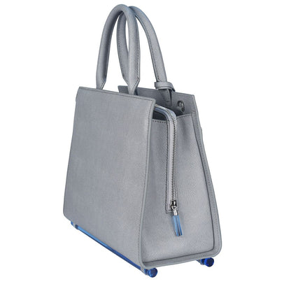 BRIXTON LEATHER HANDBAG GREY
