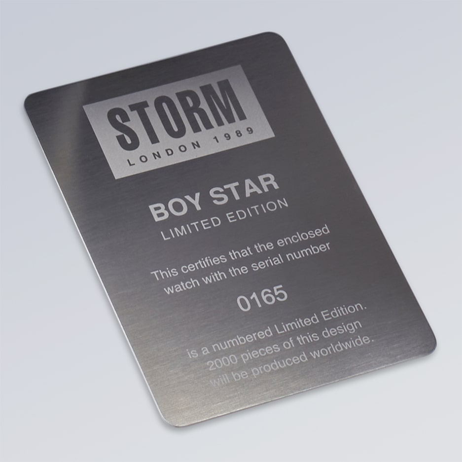 STORM BOY STAR CERTIFICATE