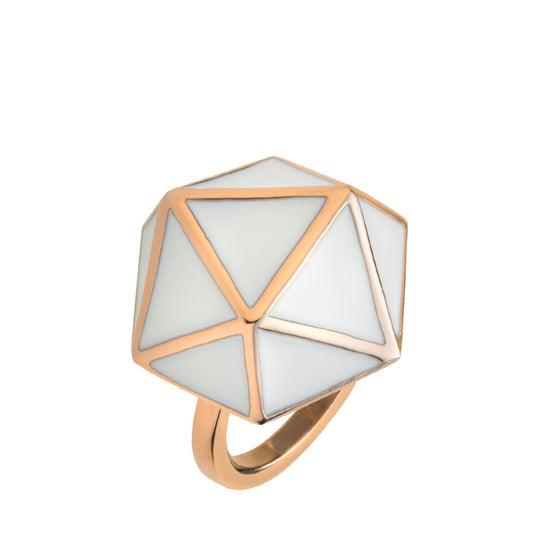 GEO RING ROSE GOLD