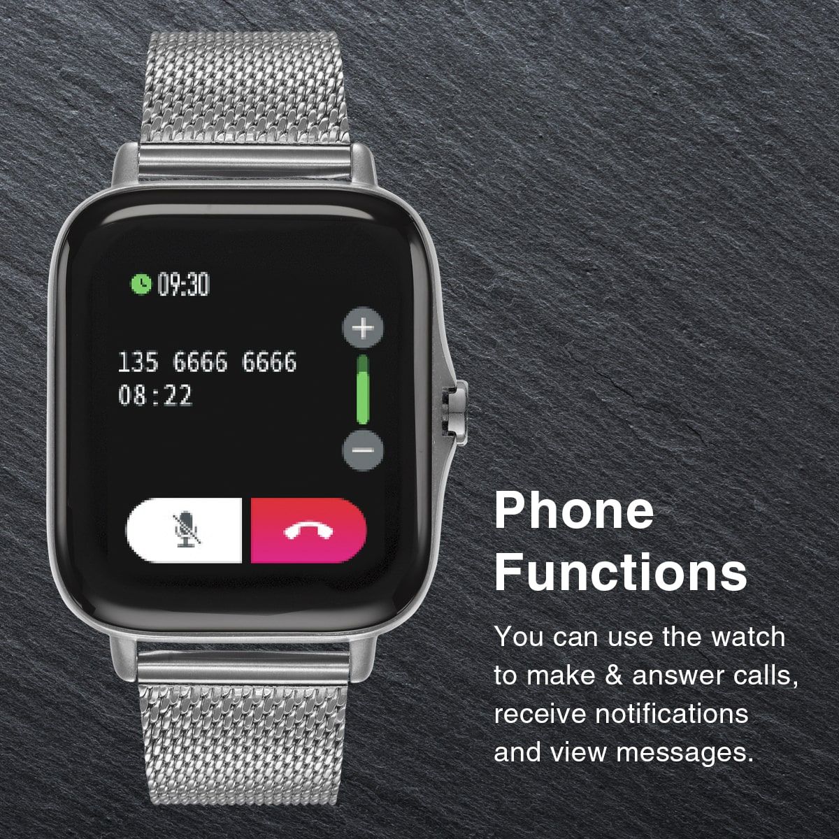 SM2 SMART WATCH MESH BLACK