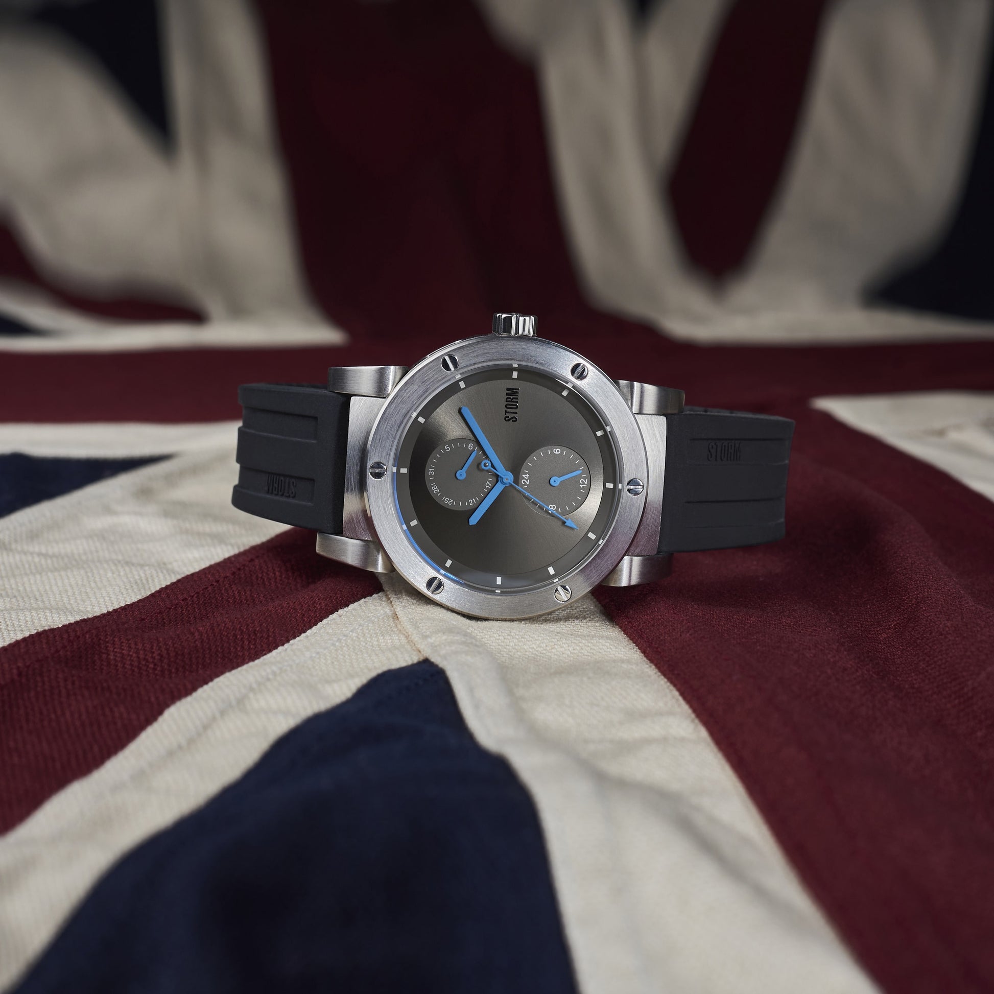 STORM HYDRON RUBBER GREY WATCH BRITISH BRAND
